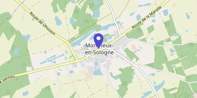Carte OpenStreetMap — 2 place Émile-Dubonnet, Montrieux-en-Sologne