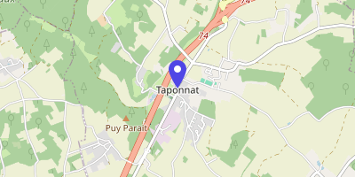 Carte OpenStreetMap — 7 route de Limoges, Taponnat-Fleurignac