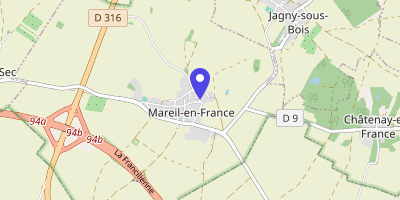 Carte OpenStreetMap — 2 rue Montguichet, Mareil-en-France