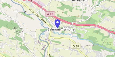 Carte OpenStreetMap — 680 route du Village, Belmont-Tramonet