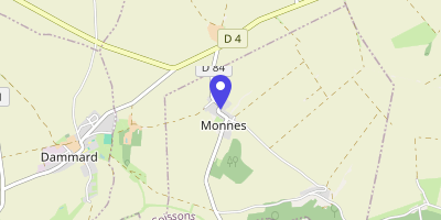 Carte OpenStreetMap — 8 rue Principale, Monnes
