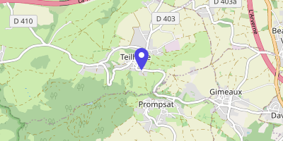 Carte OpenStreetMap — 3 route de Manzat, Teilhède