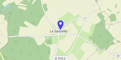 Carte OpenStreetMap — 5 rue des Pesles, La Saucelle