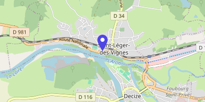 Carte OpenStreetMap — 1 rue de la Loge, Saint-Léger-des-Vignes