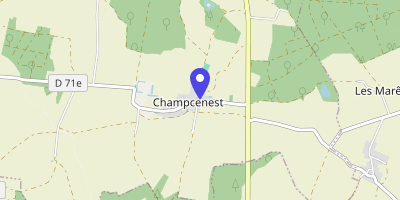 Carte OpenStreetMap — 8 avenue des Peupliers, Champcenest