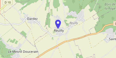 Carte OpenStreetMap — 1 place de la Mairie, Reuilly