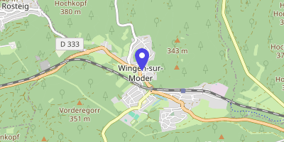 Carte OpenStreetMap — 2 rue du Rocher, Wingen-sur-Moder