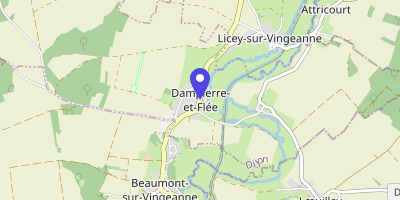 Carte OpenStreetMap — 6 rue de l'Hôtel-de-Ville, Dampierre-et-Flée
