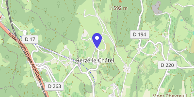 Carte OpenStreetMap — 2 route de la Mutte, Berzé-le-Châtel
