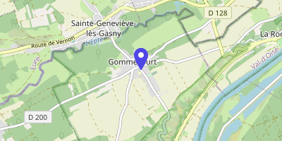 Carte OpenStreetMap — 12 bis rue des Écoles, Gommecourt