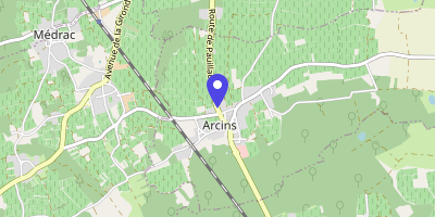 Carte OpenStreetMap — 4 route de Pauillac, Arcins