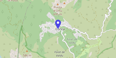 Carte OpenStreetMap — Piazza d'a-Mirria, Conca