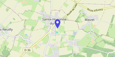 Carte OpenStreetMap — 7 rue des Écoles, Sainte-Honorine-du-Fay