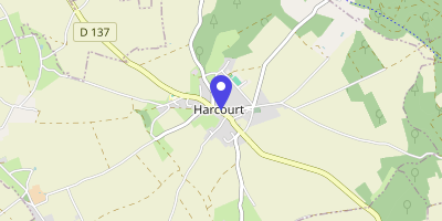 Carte OpenStreetMap — 2 place du Général-Chrétien, Harcourt