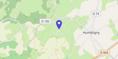 Carte OpenStreetMap — Le Bourg, Humbligny