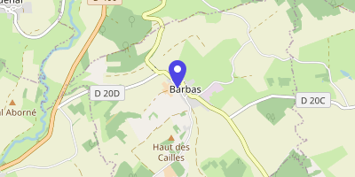 Carte OpenStreetMap — 12 rue Haute, Barbas