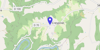 Carte OpenStreetMap — 1022 route de la Mairie, Crespinet