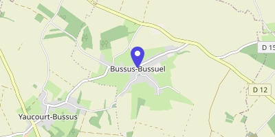 Carte OpenStreetMap — 1 place René-le-Saché, Bussus-lès-Yaucourt