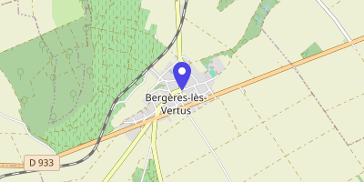 Carte OpenStreetMap — Place de la Mairie, Bergères-lès-Vertus