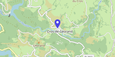 Carte OpenStreetMap — 233 rue des Trois-Ponts, Cros-de-Géorand