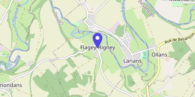 Carte OpenStreetMap — 9 rue de la Mairie, Flagey-Rigney