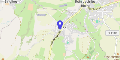Carte OpenStreetMap — 22 rue du Presbytère, Bining