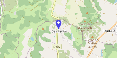 Carte OpenStreetMap — 1 place de la Mairie, Sainte-Foi