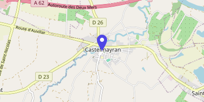 Carte OpenStreetMap — 2 rue Jean-Jaurès, Castelmayran