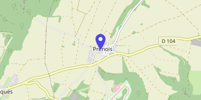 Carte OpenStreetMap — 8 rue de l'Église, Prenois