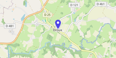 Carte OpenStreetMap — 1 place Jean-Jaurès, Droux