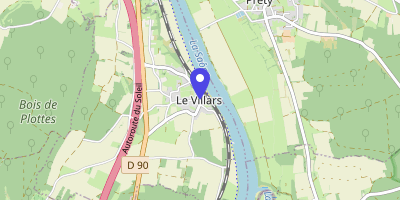 Carte OpenStreetMap — 1 place de l'Église, Le Villars