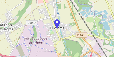 Carte OpenStreetMap — 1 rue de la Mairie, Buchères
