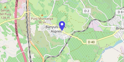Carte OpenStreetMap — 2 rue des Vendanges, Banyuls-dels-Aspres