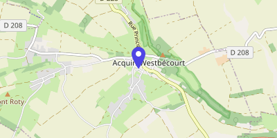 Carte OpenStreetMap — 11 rue de la Mairie, Acquin-Westbécourt