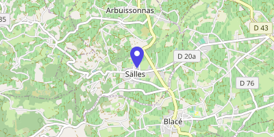 Carte OpenStreetMap — 75 allée Victoire-de-Ruffey, Salles-Arbuissonnas-Beaujolais