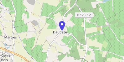 Carte OpenStreetMap — Le Bourg, Daubèze