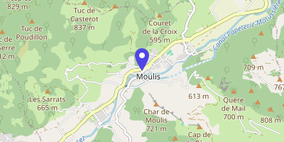Carte OpenStreetMap — 2 rue de la Mairie, Moulis