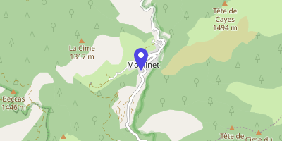 Carte OpenStreetMap — 2 Place Saint-Joseph, Moulinet