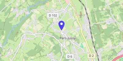 Carte OpenStreetMap — 1825 route de Reignier, Pers-Jussy