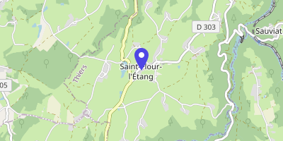 Carte OpenStreetMap — 1 place de la Mairie, Saint-Flour-l'Étang