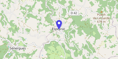 Carte OpenStreetMap — 2 place de la Fontaine, Espeyrac