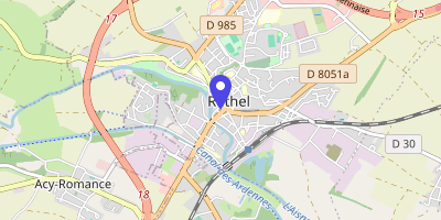 Carte OpenStreetMap — 1 Place de la République, Rethel