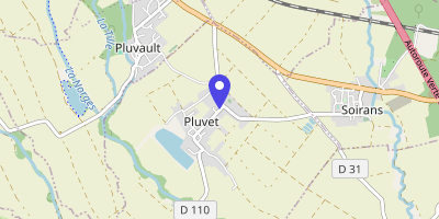Carte OpenStreetMap — 2 Grande Rue, Pluvet