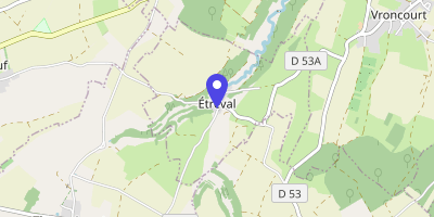 Carte OpenStreetMap — 1 rue de Laloeuf, Étreval