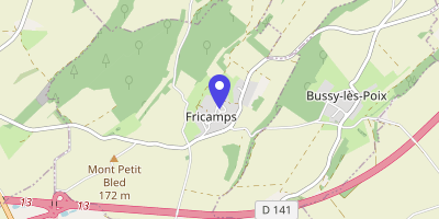 Carte OpenStreetMap — 18 rue de l'Église, Fricamps