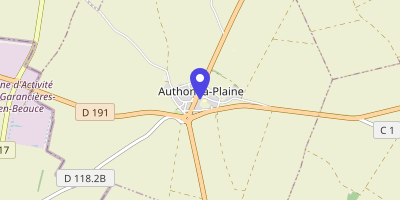 Carte OpenStreetMap — 5 place de l'Église, Authon-la-Plaine