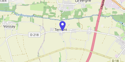 Carte OpenStreetMap — 33 place du Souvenir, Ternant