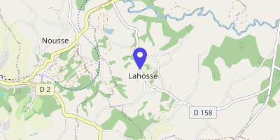 Carte OpenStreetMap — 1595 route des Coteaux, Lahosse