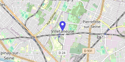 Carte OpenStreetMap — 1 place de l'Hôtel-de-Ville, Villetaneuse