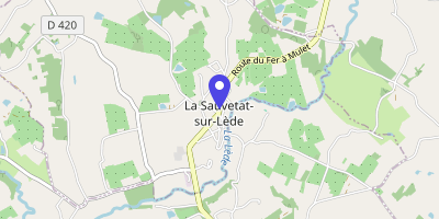 Carte OpenStreetMap — 13 route du 31-Janvier-1852, La Sauvetat-sur-Lède